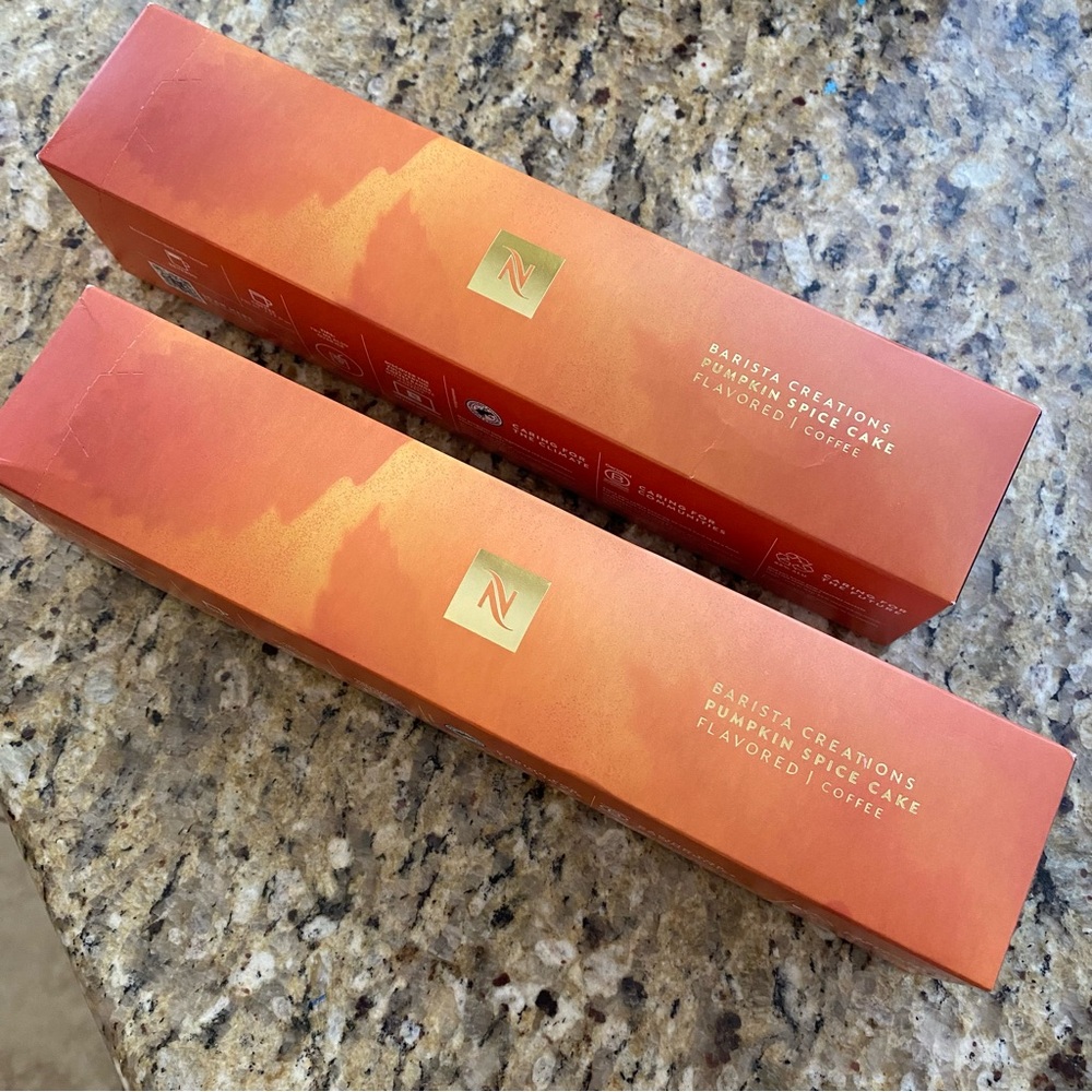 Nespresso Pumpkin Spice Cake Coffee Pods | 2 sleeves | Vertuo